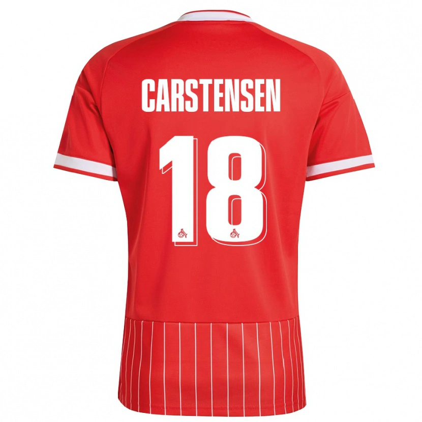 Danxen Kinder Rasmus Carstensen #18 Rot Weiß Grün Auswärtstrikot Trikot 2026/27 T-Shirt