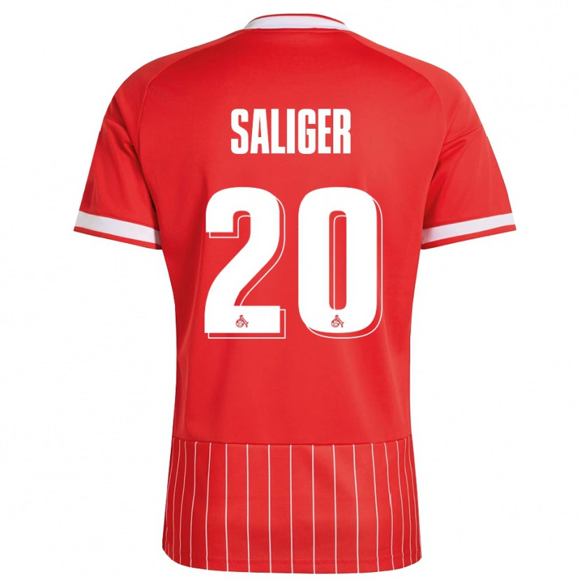 Danxen Kinder Jonas Saliger #20 Rot Weiß Grün Auswärtstrikot Trikot 2026/27 T-Shirt