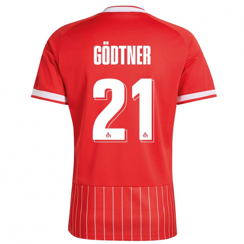 Danxen Kinder Matteo Gödtner #21 Rot Weiß Grün Auswärtstrikot Trikot 2026/27 T-Shirt