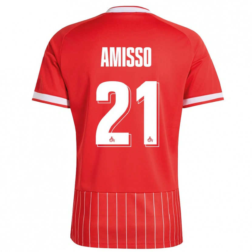 Danxen Kinder Gabriel Amisso #21 Rot Weiß Grün Auswärtstrikot Trikot 2026/27 T-Shirt