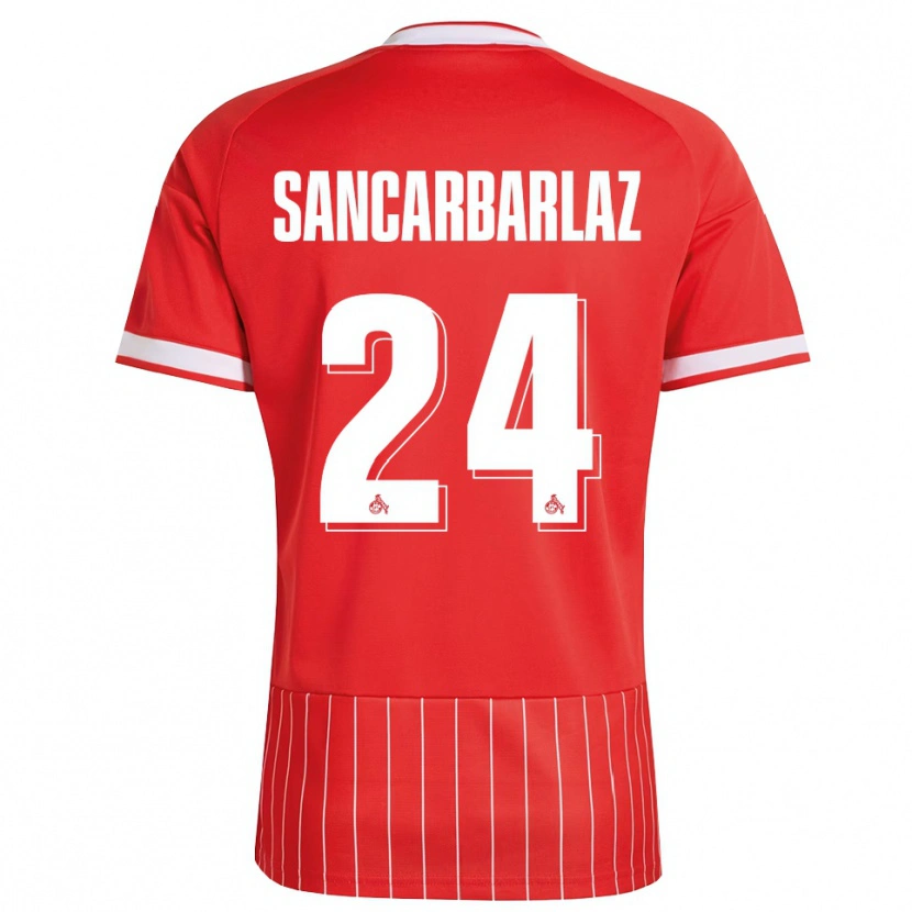 Danxen Kinder Keyhan Sancarbarlaz #24 Rot Weiß Grün Auswärtstrikot Trikot 2026/27 T-Shirt