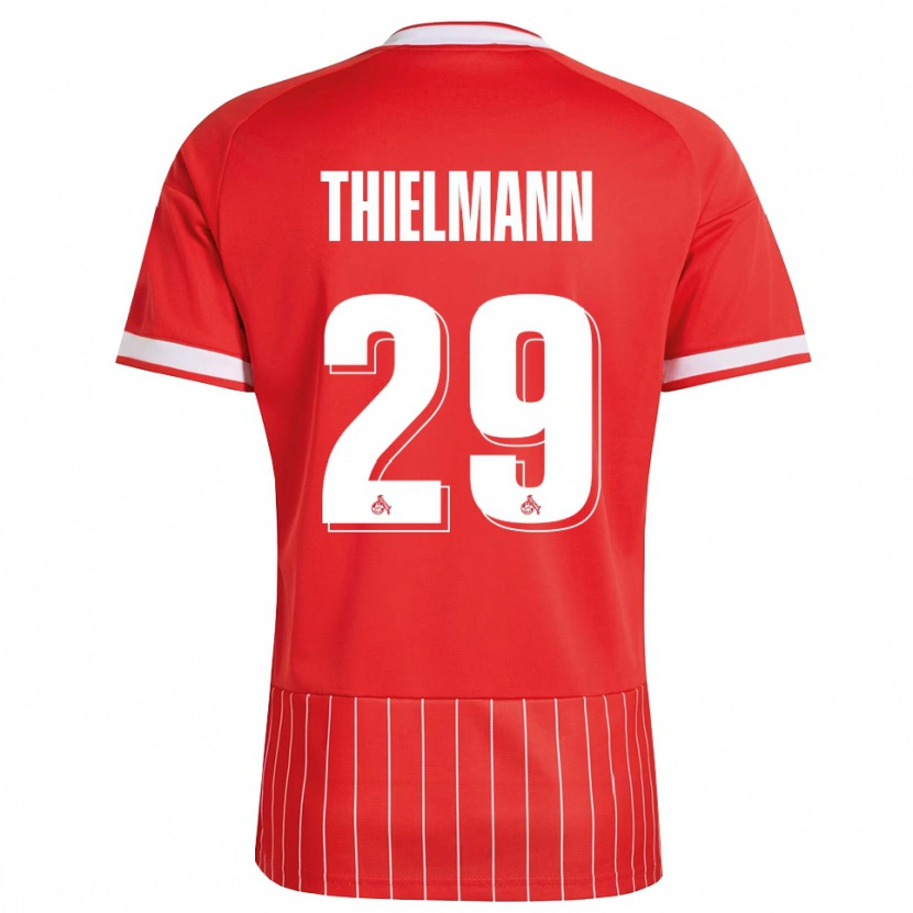Danxen Kinder Jan Thielmann #29 Rot Weiß Grün Auswärtstrikot Trikot 2026/27 T-Shirt