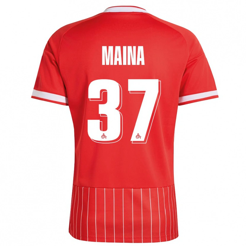Danxen Kinder Linton Maina #37 Rot Weiß Grün Auswärtstrikot Trikot 2026/27 T-Shirt