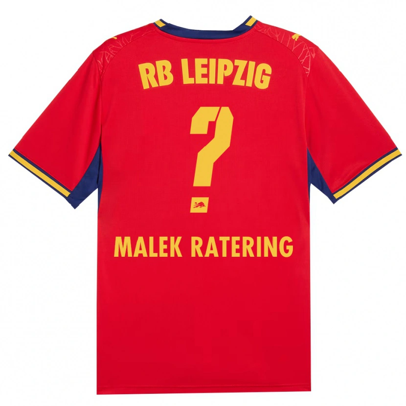 Danxen Kinder Jaro-Malek Ratering #0 Rot Gelb Königsblau Auswärtstrikot Trikot 2026/27 T-Shirt
