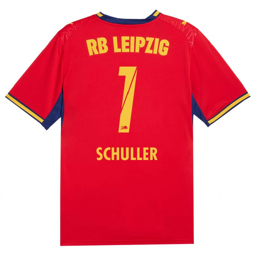 Danxen Kinder Gina Schüller #1 Rot Gelb Königsblau Auswärtstrikot Trikot 2026/27 T-Shirt