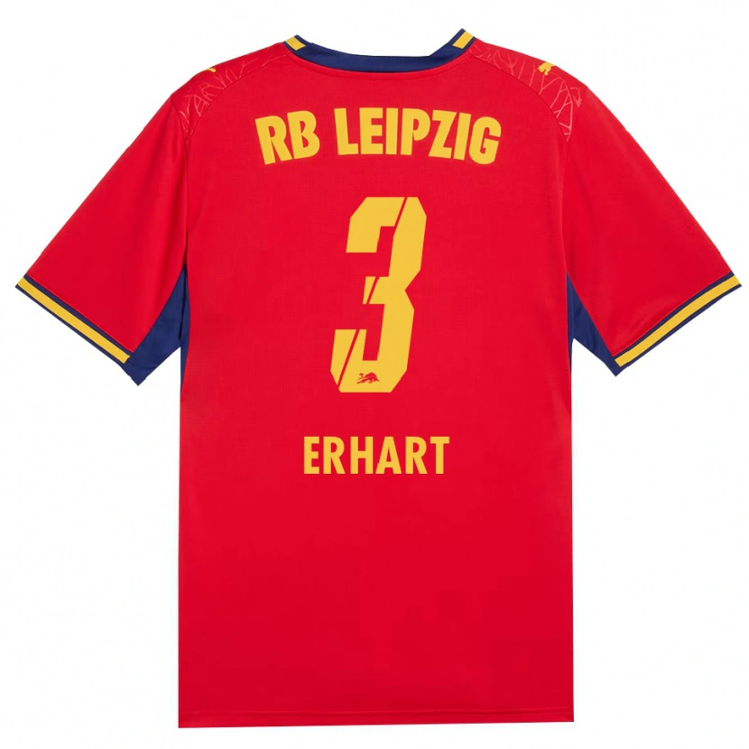 Danxen Kinder Karl Erhart #3 Rot Gelb Königsblau Auswärtstrikot Trikot 2026/27 T-Shirt