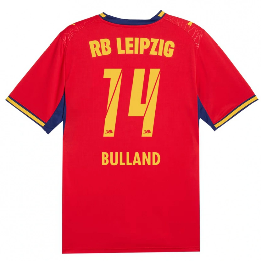 Danxen Kinder Anton Bulland #14 Rot Gelb Königsblau Auswärtstrikot Trikot 2026/27 T-Shirt