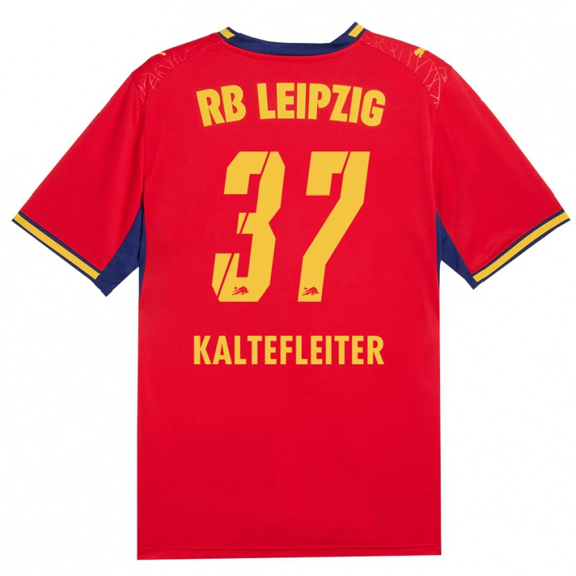 Danxen Kinder Benno Kaltefleiter #37 Rot Gelb Königsblau Auswärtstrikot Trikot 2026/27 T-Shirt