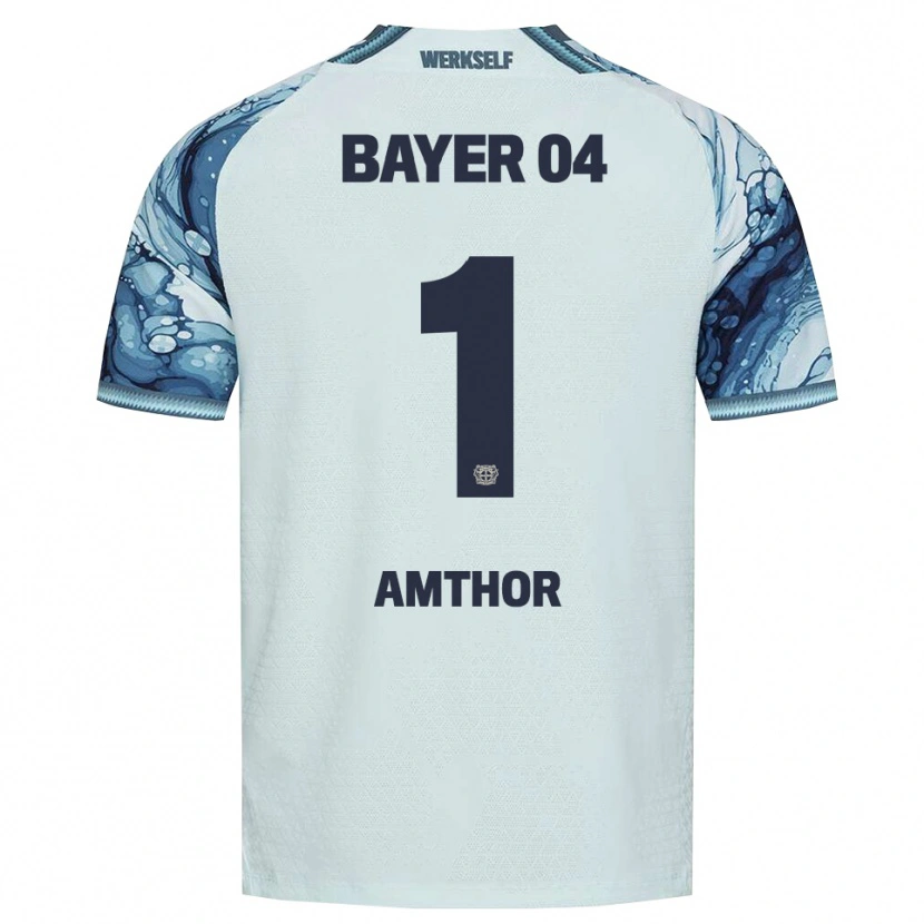 Danxen Kinder Joshua Amthor #1 Dunkelgrün Schwarz Auswärtstrikot Trikot 2026/27 T-Shirt