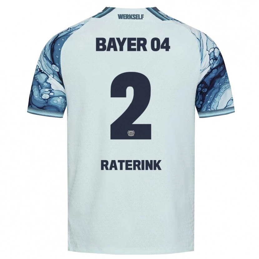 Danxen Kinder Othniël Raterink #2 Dunkelgrün Schwarz Auswärtstrikot Trikot 2026/27 T-Shirt