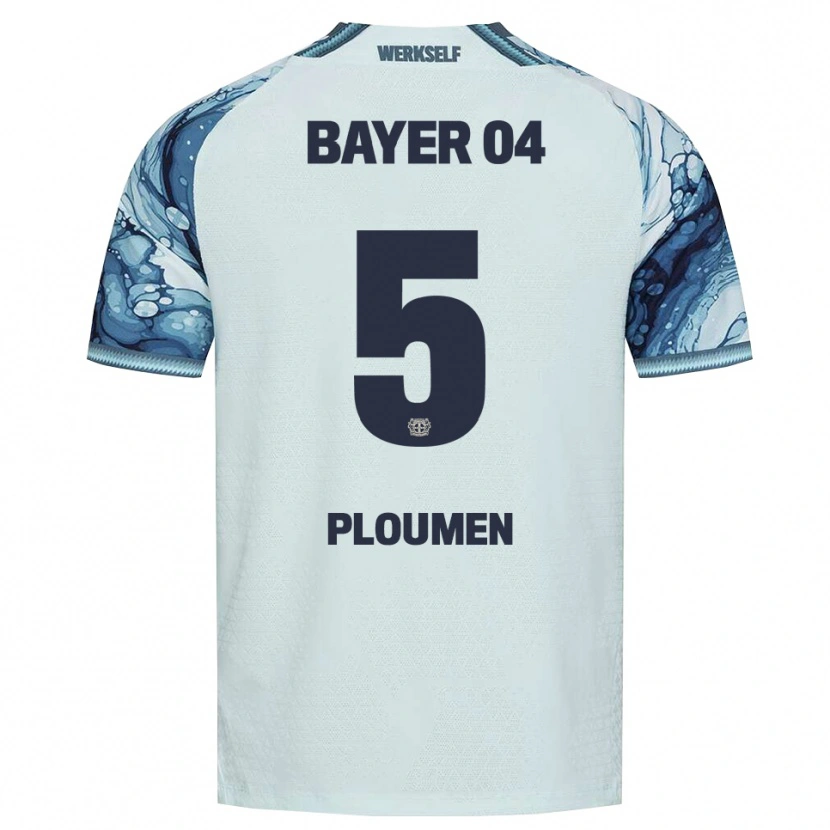 Danxen Kinder Gilles Ploumen #5 Dunkelgrün Schwarz Auswärtstrikot Trikot 2026/27 T-Shirt