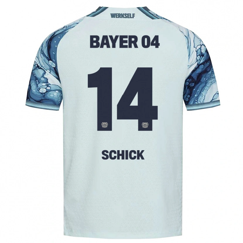 Danxen Kinder Patrik Schick #14 Dunkelgrün Schwarz Auswärtstrikot Trikot 2026/27 T-Shirt