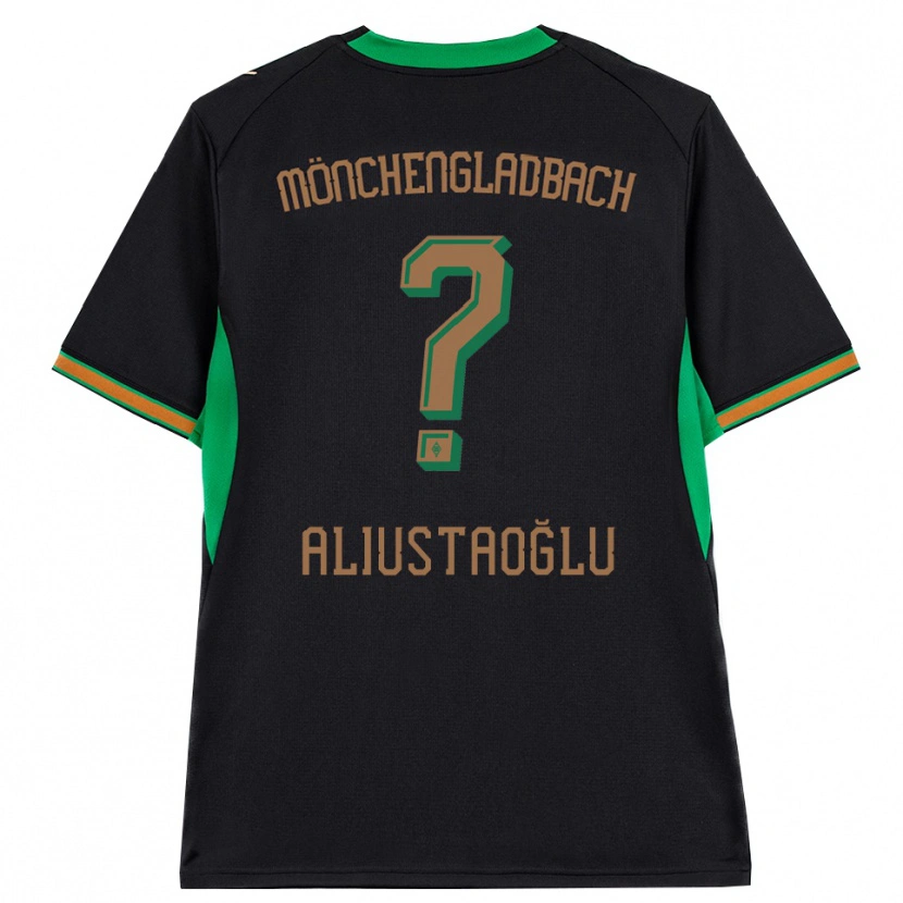 Danxen Kinder Mete Aliustaoğlu #0 Schwarz Orange Grün Braun Auswärtstrikot Trikot 2026/27 T-Shirt