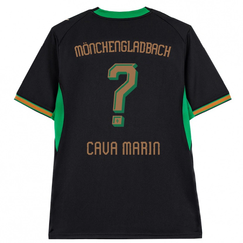 Danxen Kinder Sofia Cava Marin #0 Schwarz Orange Grün Braun Auswärtstrikot Trikot 2026/27 T-Shirt