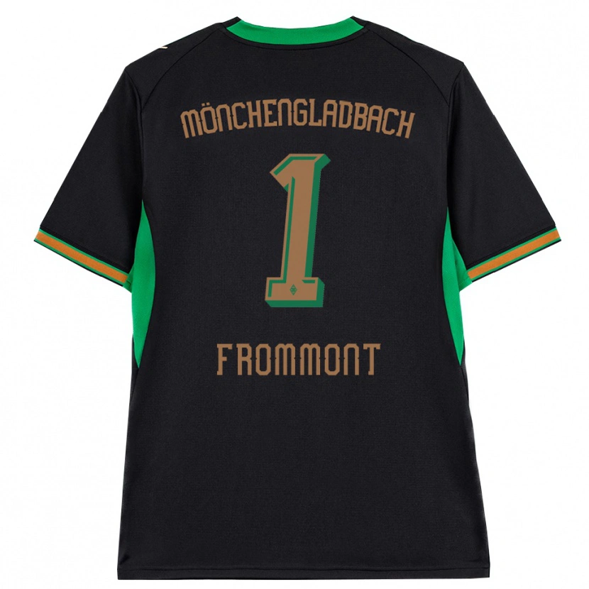 Danxen Kinder Romina Frommont #1 Schwarz Orange Grün Braun Auswärtstrikot Trikot 2026/27 T-Shirt