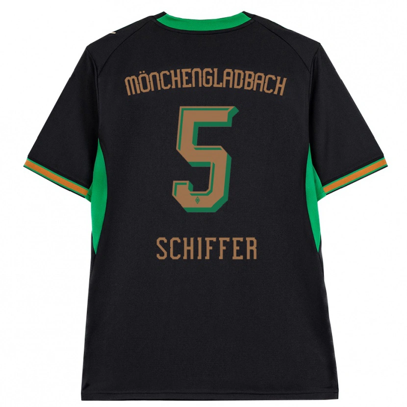 Danxen Kinder Ben Schiffer #5 Schwarz Orange Grün Braun Auswärtstrikot Trikot 2026/27 T-Shirt