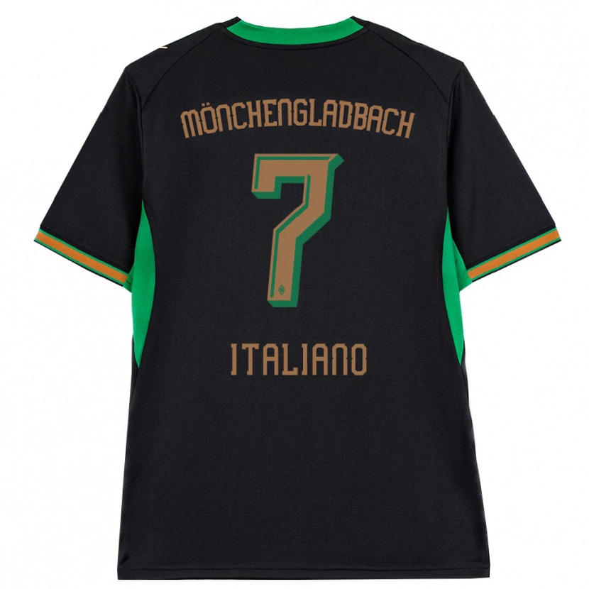 Danxen Kinder Jacob Italiano #7 Schwarz Orange Grün Braun Auswärtstrikot Trikot 2026/27 T-Shirt