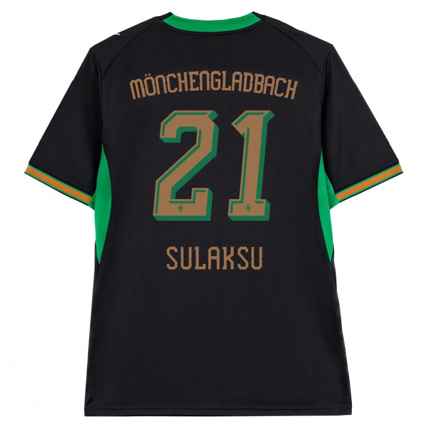 Danxen Kinder Ozan Sulaksu #21 Schwarz Orange Grün Braun Auswärtstrikot Trikot 2026/27 T-Shirt