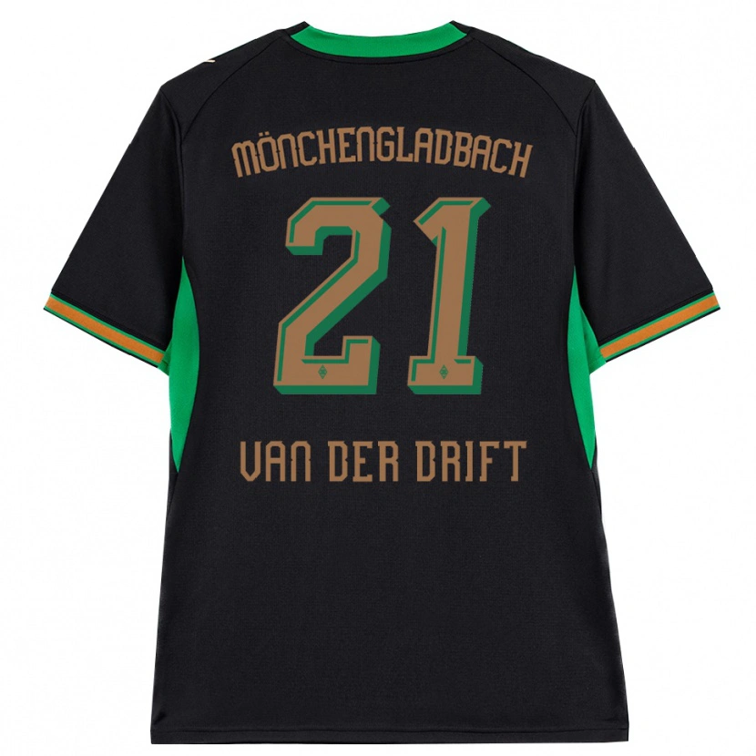 Danxen Kinder Suus Van Der Drift #21 Schwarz Orange Grün Braun Auswärtstrikot Trikot 2026/27 T-Shirt