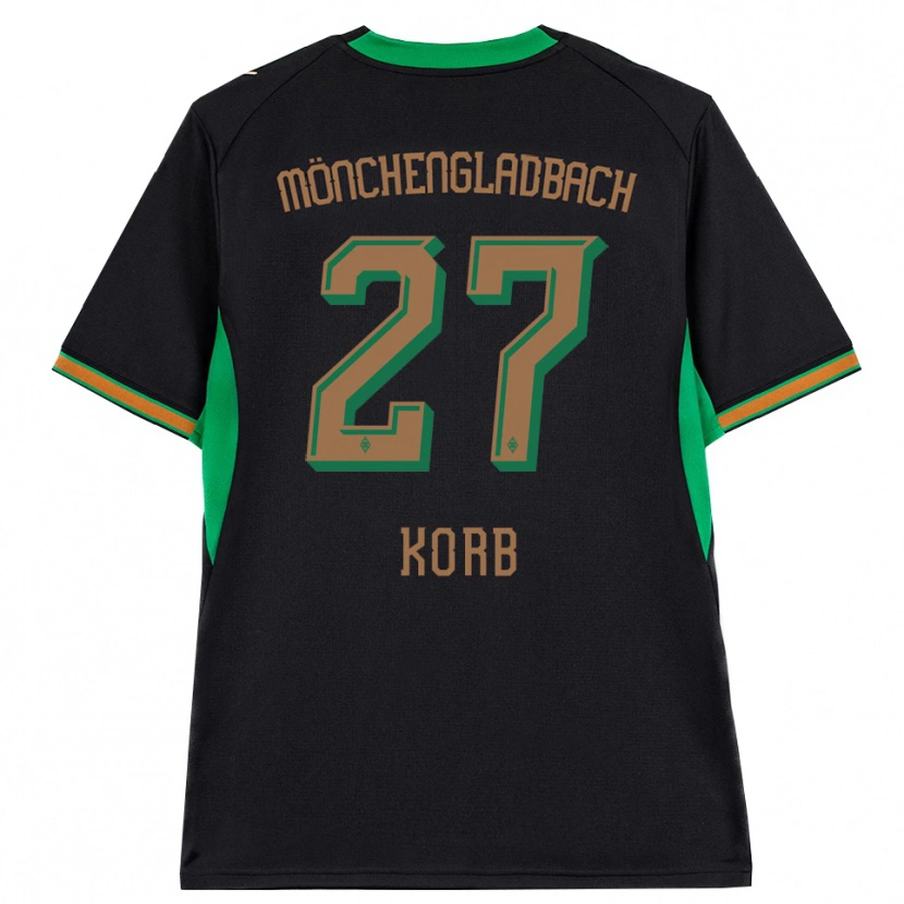 Danxen Kinder Julian Korb #27 Schwarz Orange Grün Braun Auswärtstrikot Trikot 2026/27 T-Shirt
