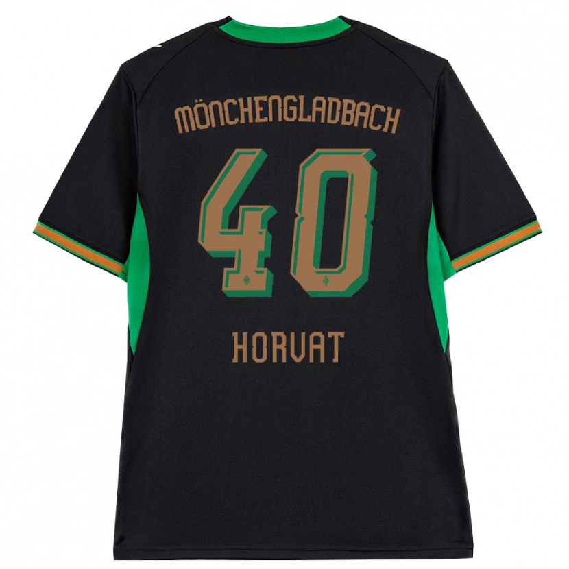 Danxen Kinder Niko Horvat #40 Schwarz Orange Grün Braun Auswärtstrikot Trikot 2026/27 T-Shirt