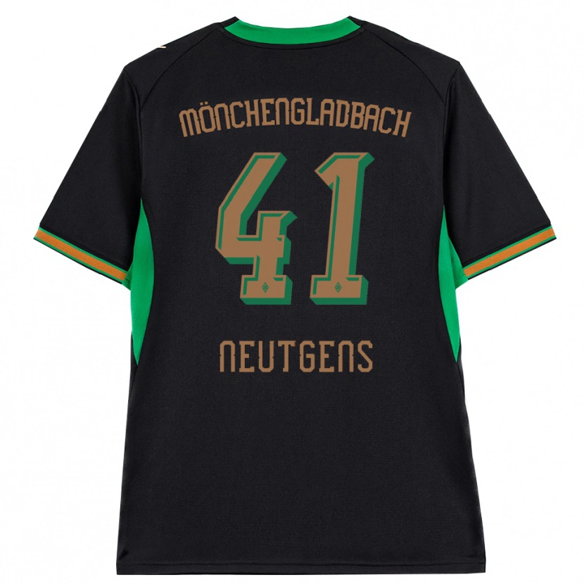 Danxen Kinder Maximilian Neutgens #41 Schwarz Orange Grün Braun Auswärtstrikot Trikot 2026/27 T-Shirt