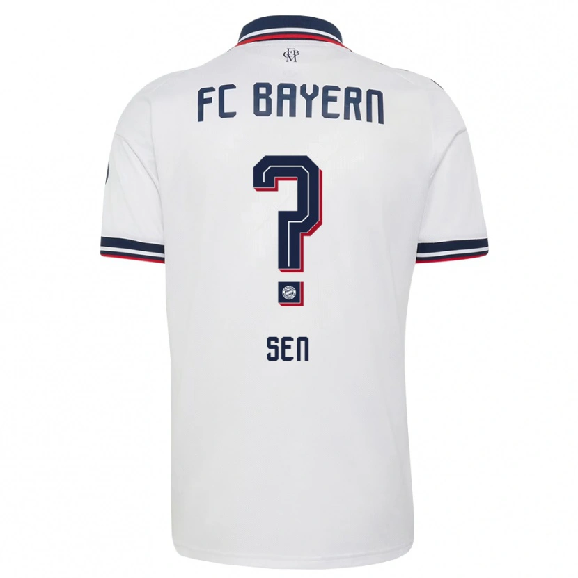 Danxen Kinder Salih Sen #0 Weiß Grau Rot Auswärtstrikot Trikot 2026/27 T-Shirt