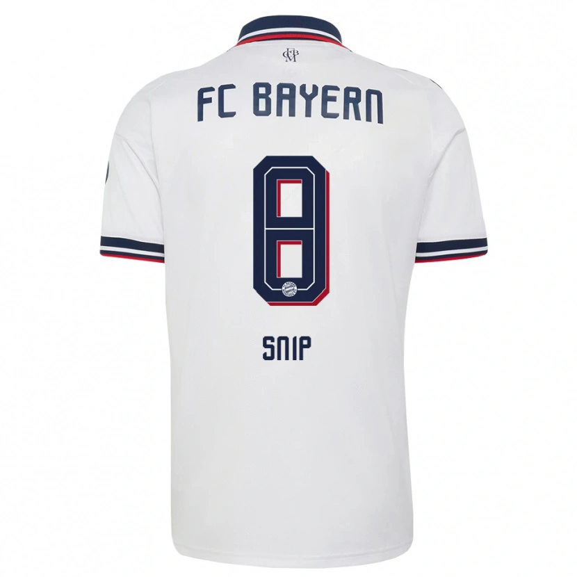 Danxen Kinder Roy Snip #8 Weiß Grau Rot Auswärtstrikot Trikot 2026/27 T-Shirt