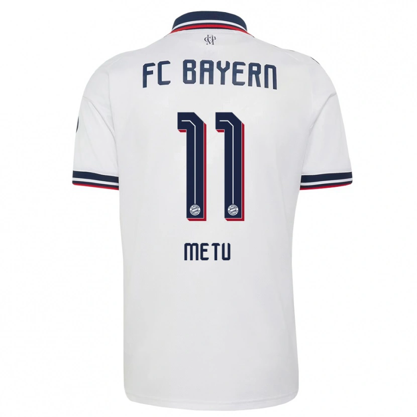 Danxen Kinder Emilian Metu #11 Weiß Grau Rot Auswärtstrikot Trikot 2026/27 T-Shirt