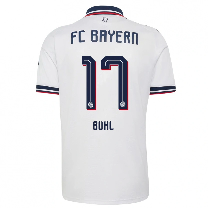 Danxen Kinder Klara Buhl #17 Weiß Grau Rot Auswärtstrikot Trikot 2026/27 T-Shirt