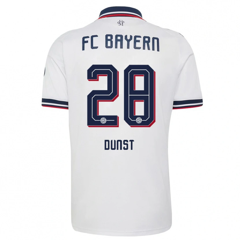 Danxen Kinder Barbara Dunst #28 Weiß Grau Rot Auswärtstrikot Trikot 2026/27 T-Shirt