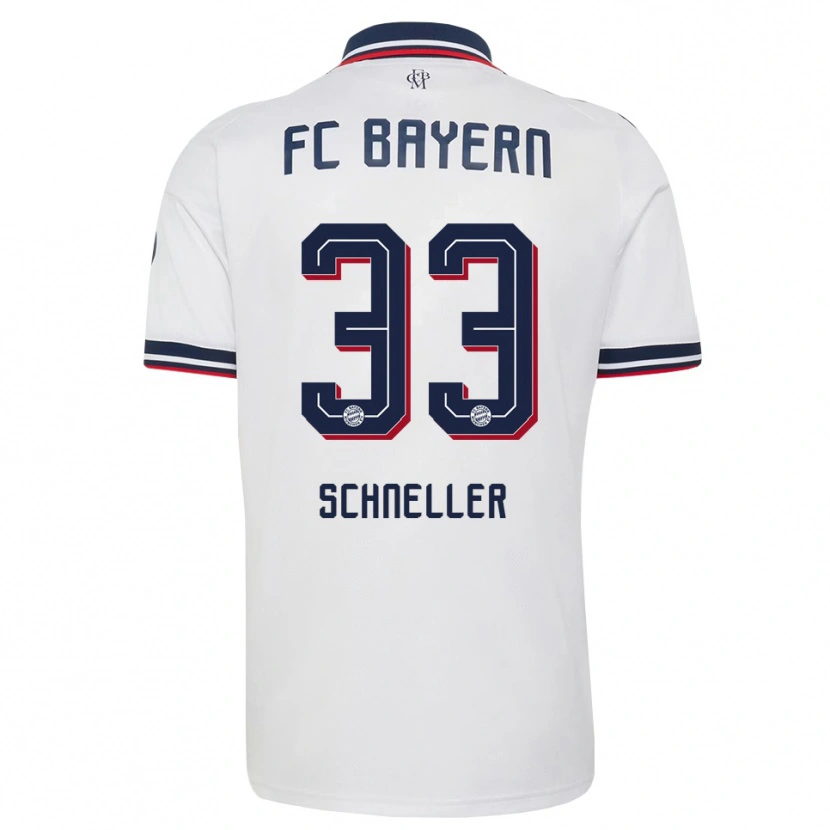 Danxen Kinder Lukas Schneller #33 Weiß Grau Rot Auswärtstrikot Trikot 2026/27 T-Shirt