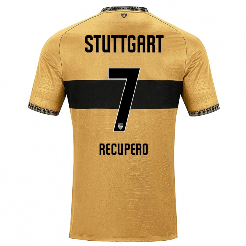 Danxen Kinder William Recupero #7 Braun Schwarz Weiß Auswärtstrikot Trikot 2026/27 T-Shirt