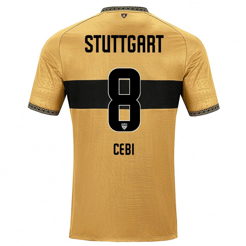 Danxen Kinder Ata Cebi #8 Braun Schwarz Weiß Auswärtstrikot Trikot 2026/27 T-Shirt