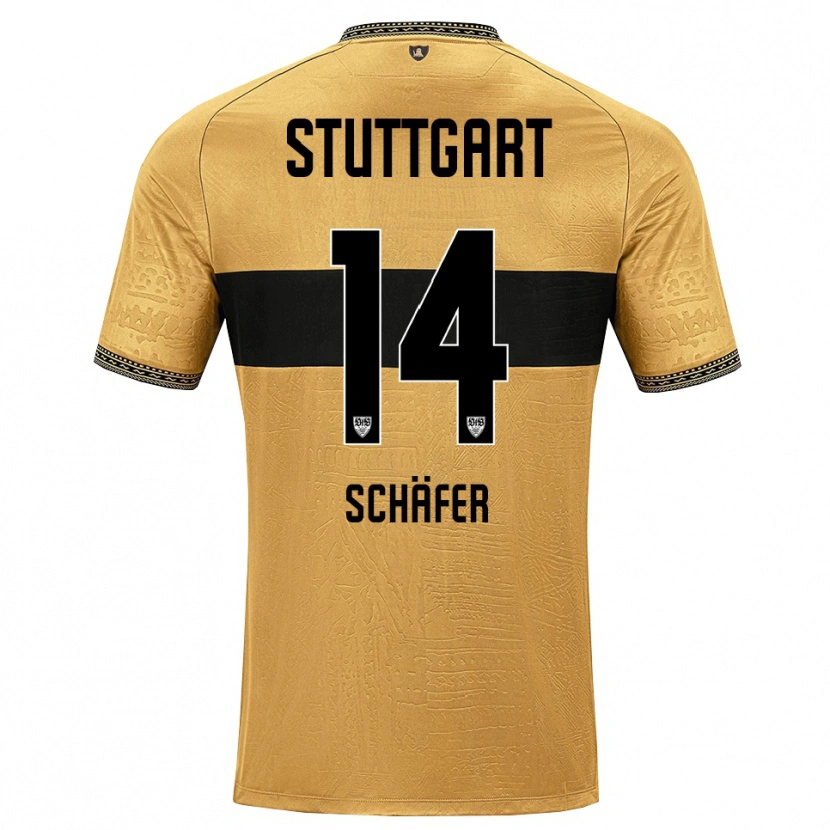 Danxen Kinder Katharina Schäfer #14 Braun Schwarz Weiß Auswärtstrikot Trikot 2026/27 T-Shirt
