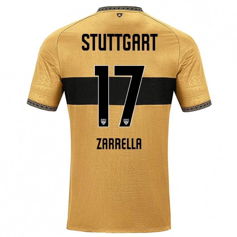 Danxen Kinder Gabriel Zarrella #17 Braun Schwarz Weiß Auswärtstrikot Trikot 2026/27 T-Shirt