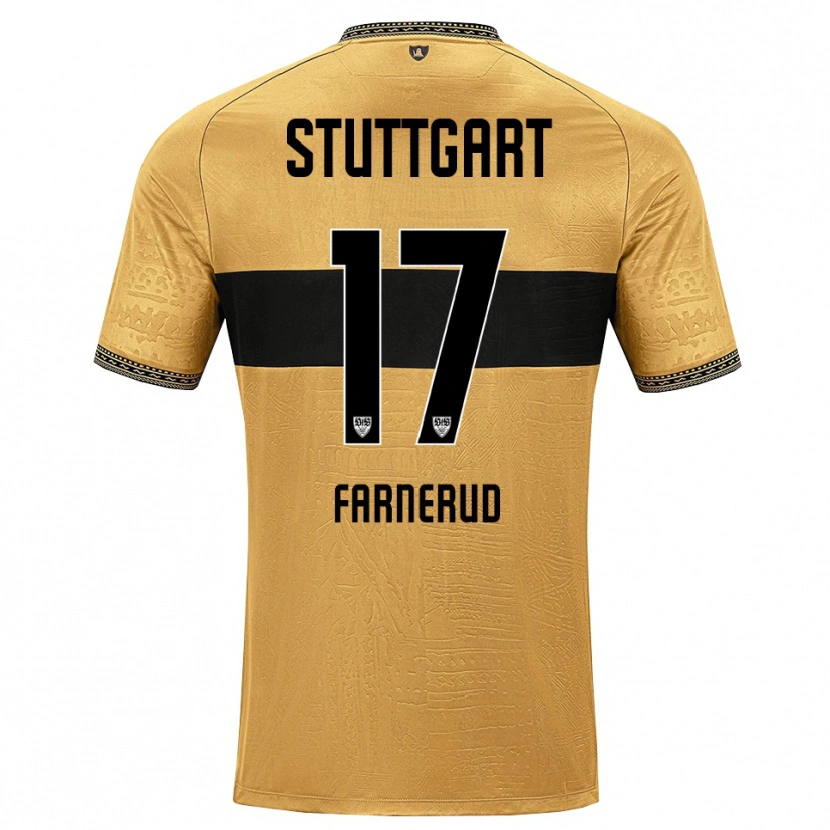 Danxen Kinder Colin Farnerud #17 Braun Schwarz Weiß Auswärtstrikot Trikot 2026/27 T-Shirt