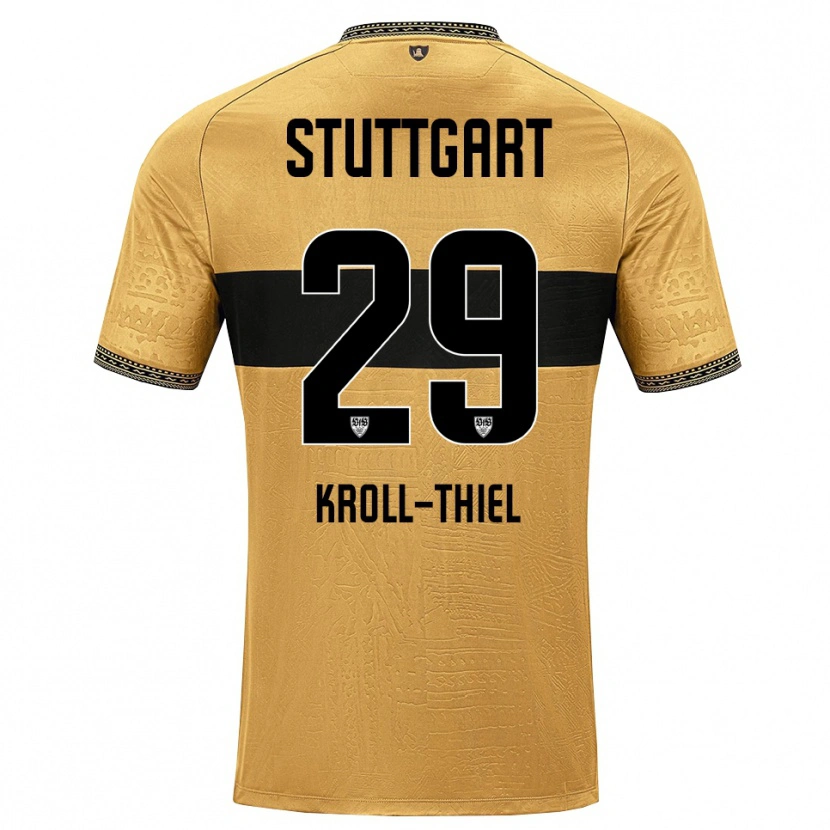 Danxen Kinder Colin Kroll-Thiel #29 Braun Schwarz Weiß Auswärtstrikot Trikot 2026/27 T-Shirt
