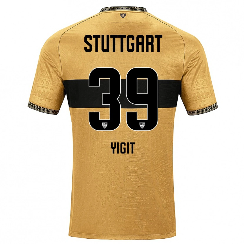 Danxen Kinder Ertugrul Yigit #39 Braun Schwarz Weiß Auswärtstrikot Trikot 2026/27 T-Shirt