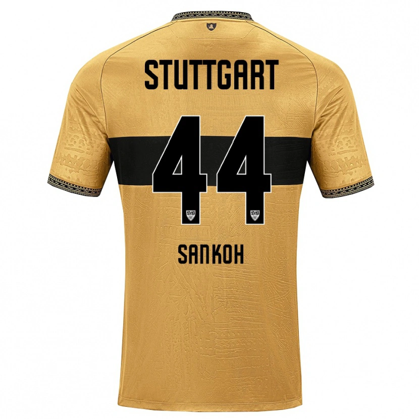 Danxen Kinder Mohamed Sankoh #44 Braun Schwarz Weiß Auswärtstrikot Trikot 2026/27 T-Shirt