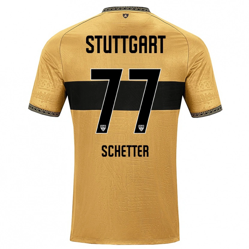 Danxen Kinder Leonie Schetter #77 Braun Schwarz Weiß Auswärtstrikot Trikot 2026/27 T-Shirt