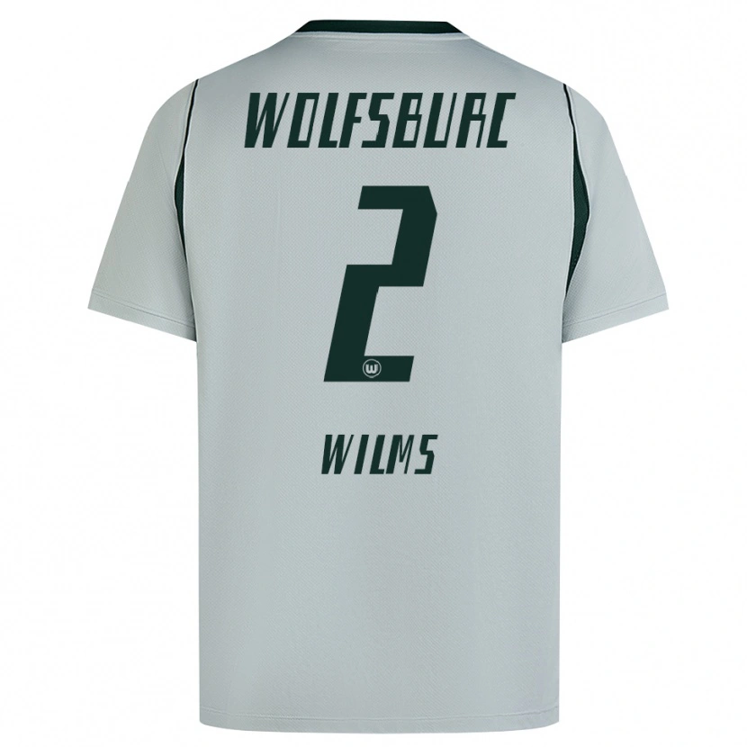 Danxen Kinder Lynn Wilms #2 Grau Grün Auswärtstrikot Trikot 2026/27 T-Shirt