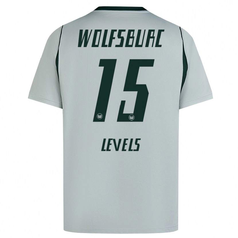 Danxen Kinder Janou Levels #15 Grau Grün Auswärtstrikot Trikot 2026/27 T-Shirt