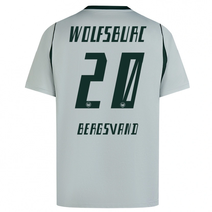 Danxen Kinder Guro Bergsvand #20 Grau Grün Auswärtstrikot Trikot 2026/27 T-Shirt