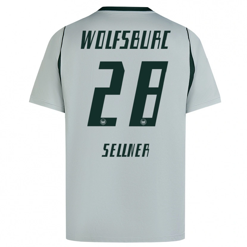 Danxen Kinder Tabea Sellner #28 Grau Grün Auswärtstrikot Trikot 2026/27 T-Shirt