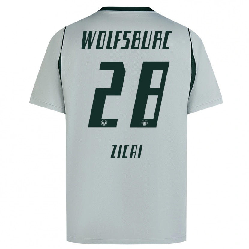 Danxen Kinder Cora Zicai #28 Grau Grün Auswärtstrikot Trikot 2026/27 T-Shirt