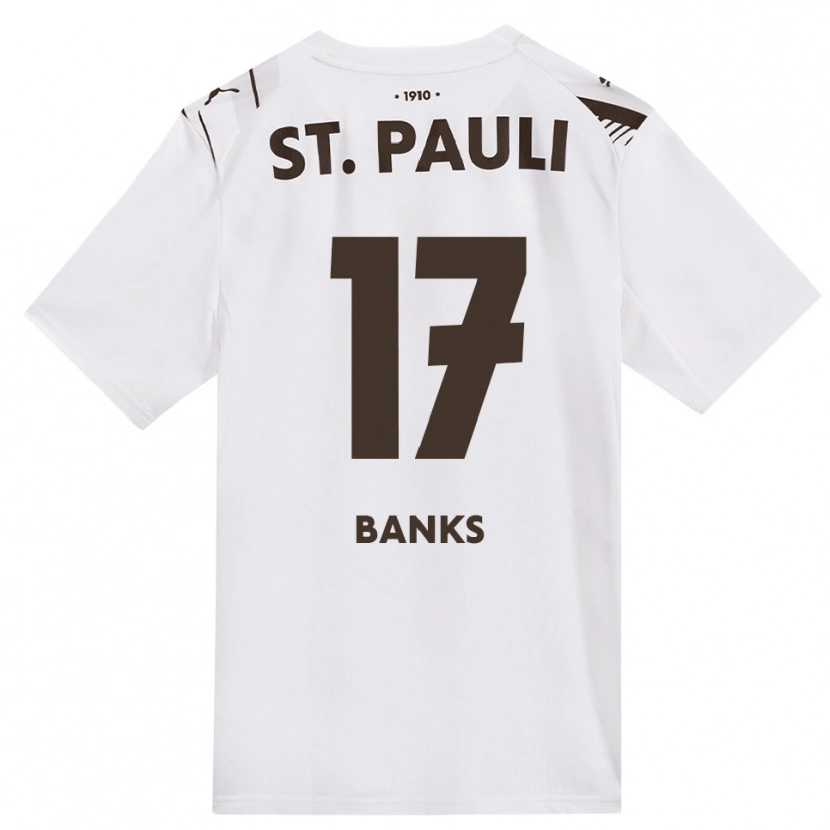 Danxen Kinder Scott Banks #17 Kaffee Weiß Rot Auswärtstrikot Trikot 2026/27 T-Shirt