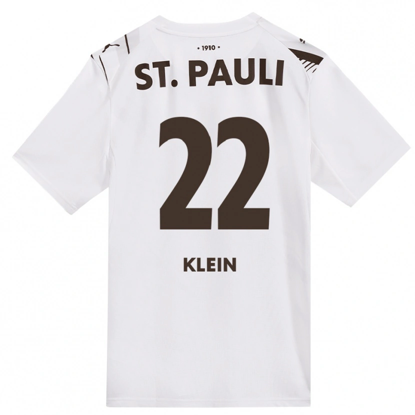 Danxen Kinder Sam Klein #22 Kaffee Weiß Rot Auswärtstrikot Trikot 2026/27 T-Shirt