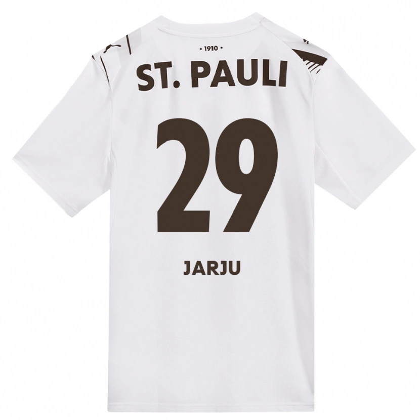 Danxen Kinder Bubakar Jarju #29 Kaffee Weiß Rot Auswärtstrikot Trikot 2026/27 T-Shirt