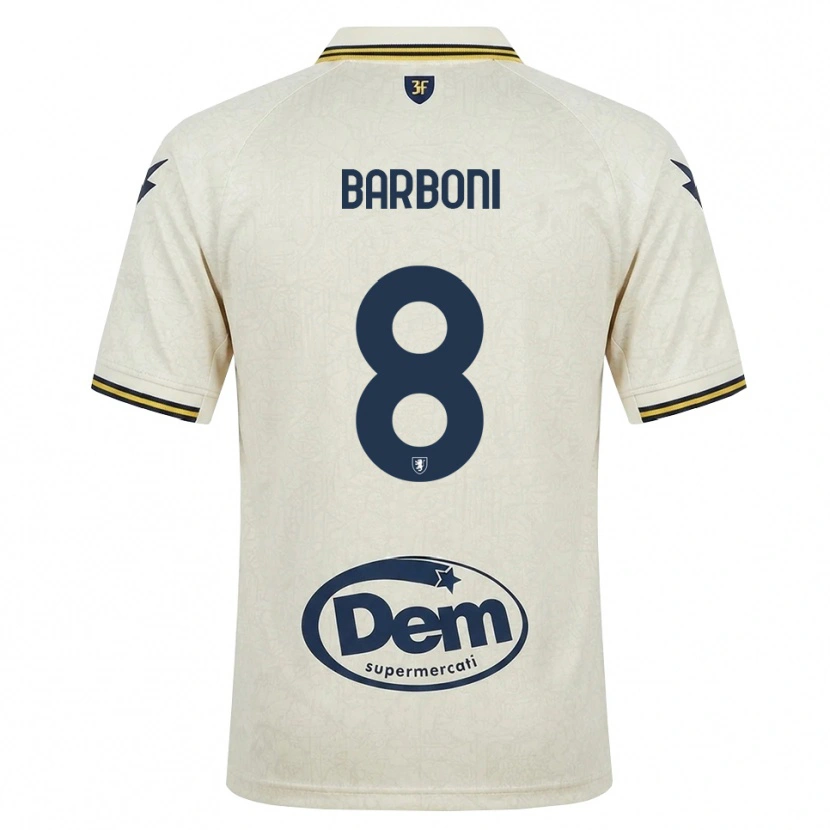Danxen Kinder David Barboni #8 Oldlace Gelb Schwarz Auswärtstrikot Trikot 2026/27 T-Shirt
